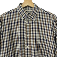 Load image into Gallery viewer, Aquascutum House Check Short Sleeved Shirt - Large (L) PTP 24.75"