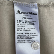 Load image into Gallery viewer, Aquascutum Beige / House Check Short Sleeved Polo - Large (L) PTP 21.5"