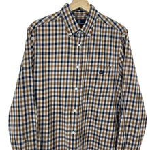 Load image into Gallery viewer, Aquascutum House Check Long Sleeved Shirt - Large (L) PTP 22"