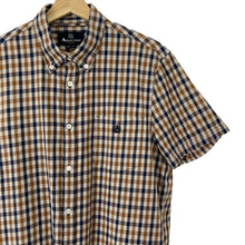 Load image into Gallery viewer, Aquascutum House Check Short Sleeved Shirt - Extra Large (XL) PTP 21.75"