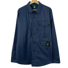Load image into Gallery viewer, Ma.Strum Navy Blue Button Up Multi Pocket Overshirt - Extra Large (XL) PTP 24.5"