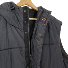 Load image into Gallery viewer, Paul and Shark Navy Hooded Logo Gilet Body Warmer - Six Extra Large (6XL) PTP 30"