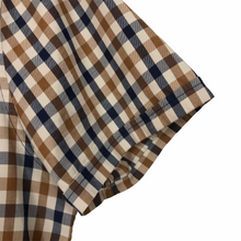 Load image into Gallery viewer, Aquascutum House Check Short Sleeved Shirt - Small (S) PTP 20"
