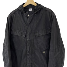 Load image into Gallery viewer, C.P Company Black Goggle Hooded Overshirt - Double Extra Large (XXL) PTP 24"