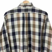 Load image into Gallery viewer, Aquascutum Block Check Long Sleeved Shirt - Medium (M) PTP 22"