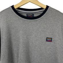 Load image into Gallery viewer, Paul and Shark Grey Short Sleeved Logo T-Shirt - Large (L) PTP 20.75"