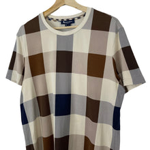 Load image into Gallery viewer, Aquascutum Block Check Short Sleeved T-Shirt - Large (L) PTP 21.25"