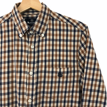 Load image into Gallery viewer, Aquascutum House Check Long Sleeved Shirt - Medium (M) PTP 20"