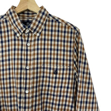 Load image into Gallery viewer, Aquascutum House Check Long Sleeved Shirt - Large (L) PTP 21.75"