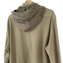 Load image into Gallery viewer, C.P Company Khaki Zip Up Logo Sweater - Triple Extra Large (XXXL) PTP 26"
