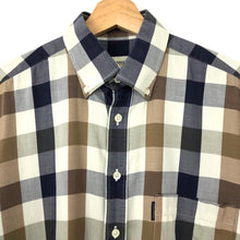 Load image into Gallery viewer, Aquascutum Block Check Short Sleeved Shirt - Medium (M) PTP 23.25"