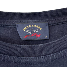Load image into Gallery viewer, Paul and Shark Navy Short Sleeved Pocket Logo T-Shirt - Medium (M) PTP 19.5"