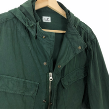 Load image into Gallery viewer, C.P Company Green Goggle Hooded Overshirt - Double Extra Large (XXL) PTP 23"
