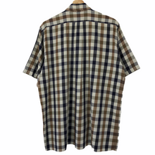Load image into Gallery viewer, Aquascutum Block Check Short Sleeved Shirt - Medium (M) PTP 24.5"
