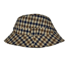 Load image into Gallery viewer, Aquascutum House Check / Navy Reversible Bucket Hat - One Size Fits All