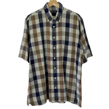 Load image into Gallery viewer, Aquascutum Block Check Short Sleeved Shirt - Extra Large (XL) PTP 24.5"