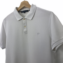 Load image into Gallery viewer, Aquascutum White Short Sleeved Logo Polo - Medium (M) PTP 20"