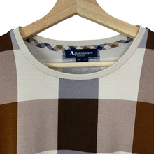 Load image into Gallery viewer, Aquascutum Block Check Long Sleeved T-Shirt - Extra Large (XL) PTP 24"