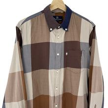 Load image into Gallery viewer, Aquascutum Block Check Long Sleeved Shirt - Large (L) PTP 22.75"