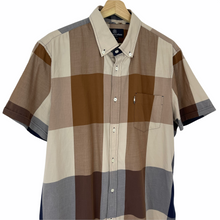 Load image into Gallery viewer, Aquascutum Block Check Short Sleeved Shirt - Extra Large (XL) PTP 23.5"