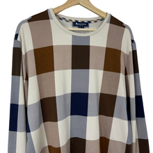 Load image into Gallery viewer, Aquascutum Block Check Long Sleeved T-Shirt - Extra Large (XL) PTP 24"