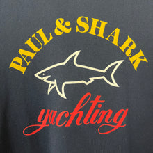 Load image into Gallery viewer, Paul and Shark Navy Short Sleeved Logo T-Shirt - Medium (M) PTP 19.75"