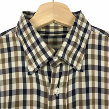 Load image into Gallery viewer, Aquascutum House Check Long Sleeved Shirt - Medium (M) PTP 23.25"