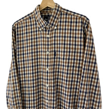 Load image into Gallery viewer, Aquascutum House Check Long Sleeved Shirt - Large (L) PTP 21.75"