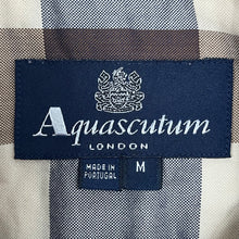 Load image into Gallery viewer, Aquascutum Block Check Long Sleeved Shirt - Medium (M) PTP 20.5"