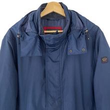 Load image into Gallery viewer, Paul and Shark Navy Hooded Jacket - Large (L) PTP 23"