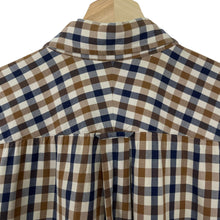Load image into Gallery viewer, Aquascutum House Check Short Sleeved Shirt - Large (L) PTP 21"