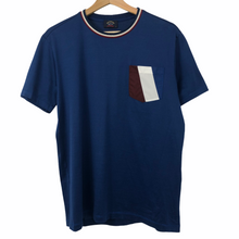 Load image into Gallery viewer, Paul and Shark Blue Short Sleeved Pocket Logo T-Shirt - Medium (M) PTP 19.75"