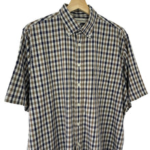Load image into Gallery viewer, Aquascutum House Check Short Sleeved Shirt - Large (L) PTP 24.75"