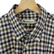 Load image into Gallery viewer, Aquascutum House Check Long Sleeved Shirt - Medium (M) PTP 23.75"