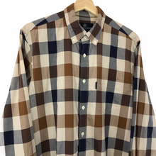 Load image into Gallery viewer, Aquascutum Block Check Long Sleeved Shirt - Large (L) PTP 21.75"