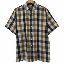 Load image into Gallery viewer, Aquascutum Block Check Short Sleeved Shirt - Medium (M) PTP 23.75"