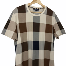 Load image into Gallery viewer, Aquascutum Block Check Short Sleeved T-Shirt - Large (L) PTP 21.5"
