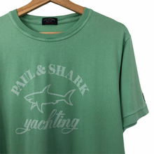 Load image into Gallery viewer, Paul and Shark Green Short Sleeved Logo T-Shirt - Extra Large (XL) PTP 21"