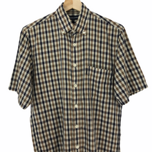 Load image into Gallery viewer, Aquascutum House Check Short Sleeved Shirt - Small (S) PTP 18.5"
