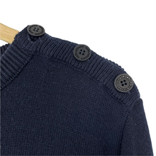 Load image into Gallery viewer, Paul and Shark Navy Crew Neck Logo Wool Sweater - Double Extra Large (XXL) PTP 24.5"