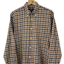 Load image into Gallery viewer, Aquascutum House Check Long Sleeved Shirt - Large (L) PTP 22.5"