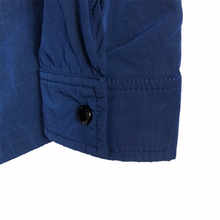 Load image into Gallery viewer, Paul and Shark Blue Nylon Shimmer Overshirt - Medium (M) PTP 21.25"