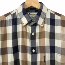 Load image into Gallery viewer, Aquascutum Block Check Short Sleeved Shirt - Medium (M) PTP 23.75"