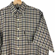 Load image into Gallery viewer, Aquascutum House Check Short Sleeved Shirt - Large (L) PTP 24"