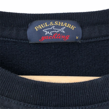 Load image into Gallery viewer, Paul and Shark Navy Crew Neck Logo Sweater - Medium (M) PTP 20"
