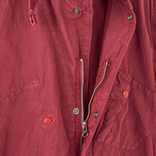 Load image into Gallery viewer, C.P Company Burgundy Goggle Hooded Overshirt - Large (L) PTP 22.75"