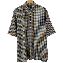Load image into Gallery viewer, Aquascutum House Check Short Sleeved Shirt - Extra Large (XL) PTP 25"