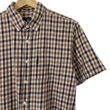 Load image into Gallery viewer, Aquascutum House Check Short Sleeved Shirt - Large (L) PTP 21.5"