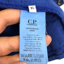 Load image into Gallery viewer, C.P Company Blue Goggle Hooded Overshirt - Extra Large (XL) PTP 21.5"