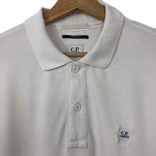 Load image into Gallery viewer, C.P Company White Short Sleeved Polo - Extra Large (XL) PTP 23.5"